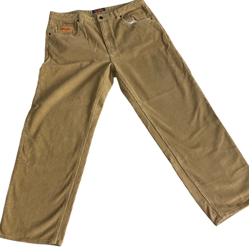 EMPYRE Mens Tan Corduroy Relaxed Fit Jeans Size 36
